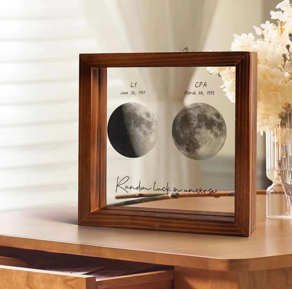 Custom Moon Phases LED Light Frame