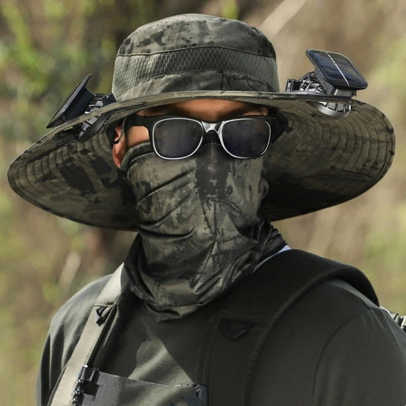 š„ Solar Fan Hat ā Stay Cool While You Work or Fish!