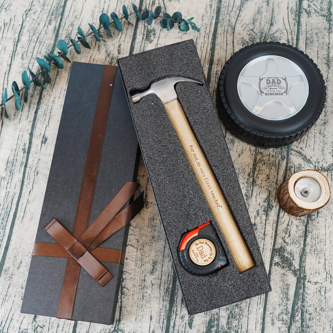 🔨 Custom Engraved Hammer & Tape Measure