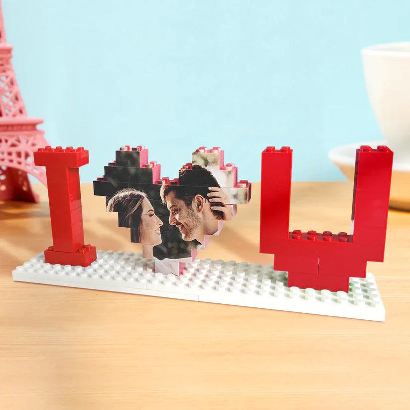 Personalized "I Love You" Brick Puzzles for Lovers