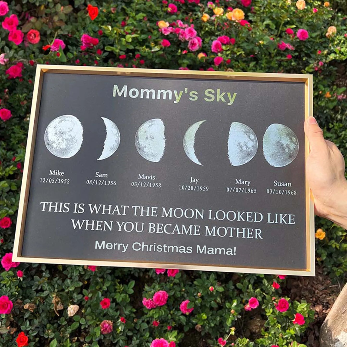 šCustom Moon Phase Art Frame ā A Unique Motherās Day Gift