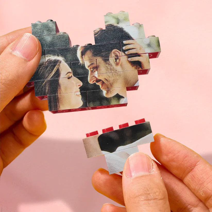 Personalized "I Love You" Brick Puzzles for Lovers