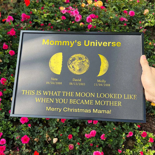 🎁Custom Moon Phase Art Frame – A Unique Mother’s Day Gift