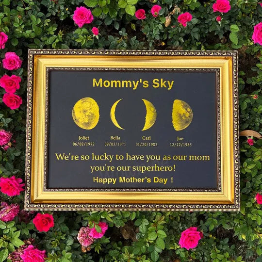 šCustom Moon Phase Art Frame ā A Unique Motherās Day Gift