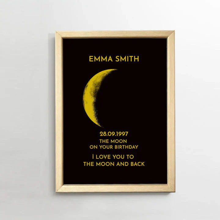 Custom Moon Phase Love Art Frame