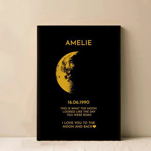 Custom Moon Phase Love Art Frame