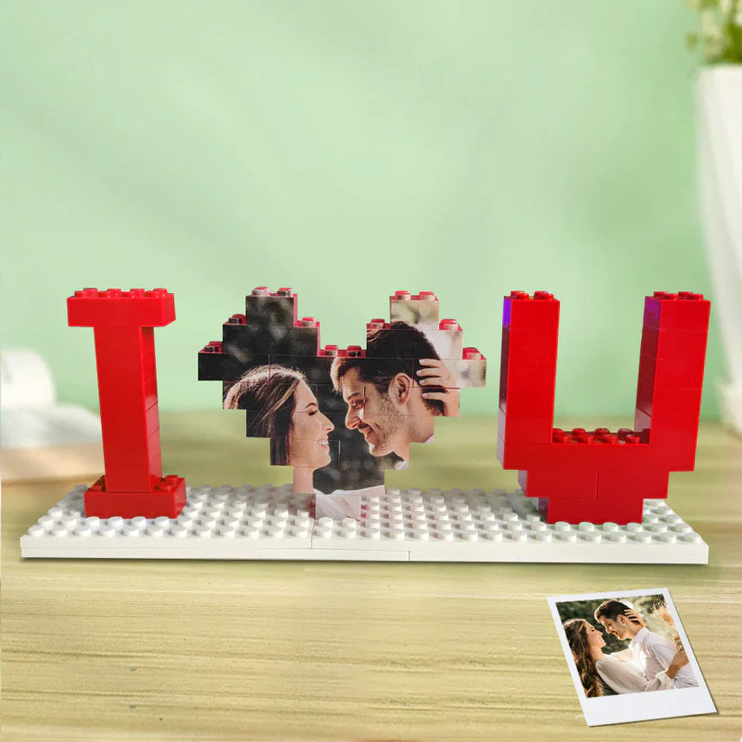 Personalized "I Love You" Brick Puzzles for Lovers