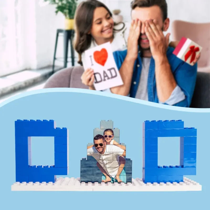 Father’s Day Gift – Custom Photo Brick Puzzle for Dad