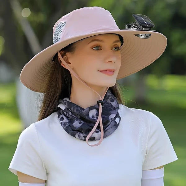 š„ Solar Fan Hat ā Stay Cool While You Work or Fish!