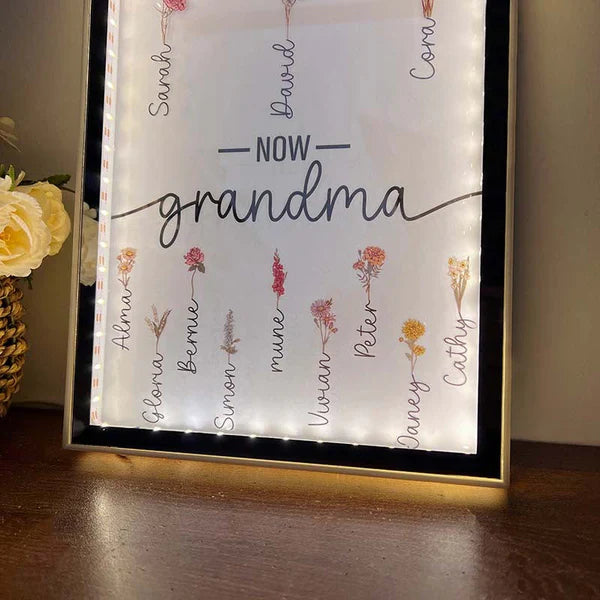 50% OFF✨ First Mom Now Grandma-Led Mirror for Mother's Day - CUSTLOVE