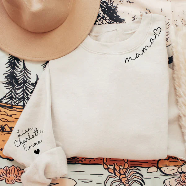 Personalized Mama Sweatshirt / Hoodie – Custom Gift for Mom