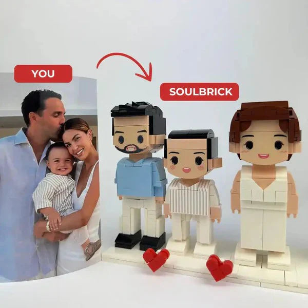 Custom DIY Portrait Figures–🔥High-Quality Personalized Brick Set