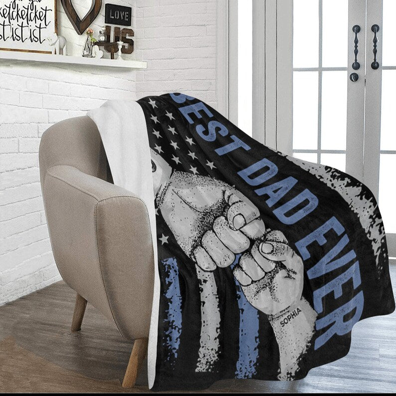 Personalized Dad Blanket – Cozy & Meaningful Father’s Day Gift
